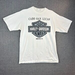Vintage Harley‎ Davidson Cabo San Lucas Mexico T-Shirt Resort Style XL